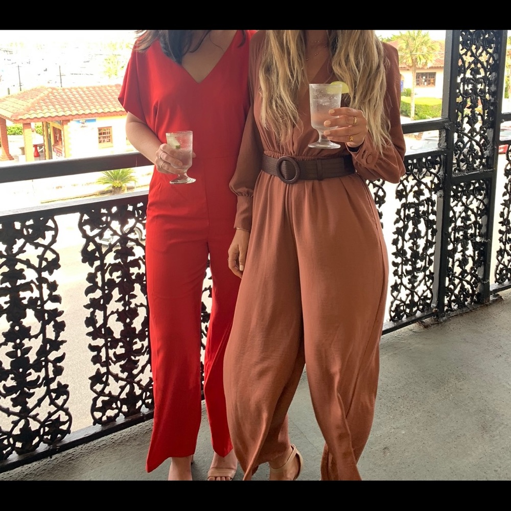 Free Press Red Jumpsuit